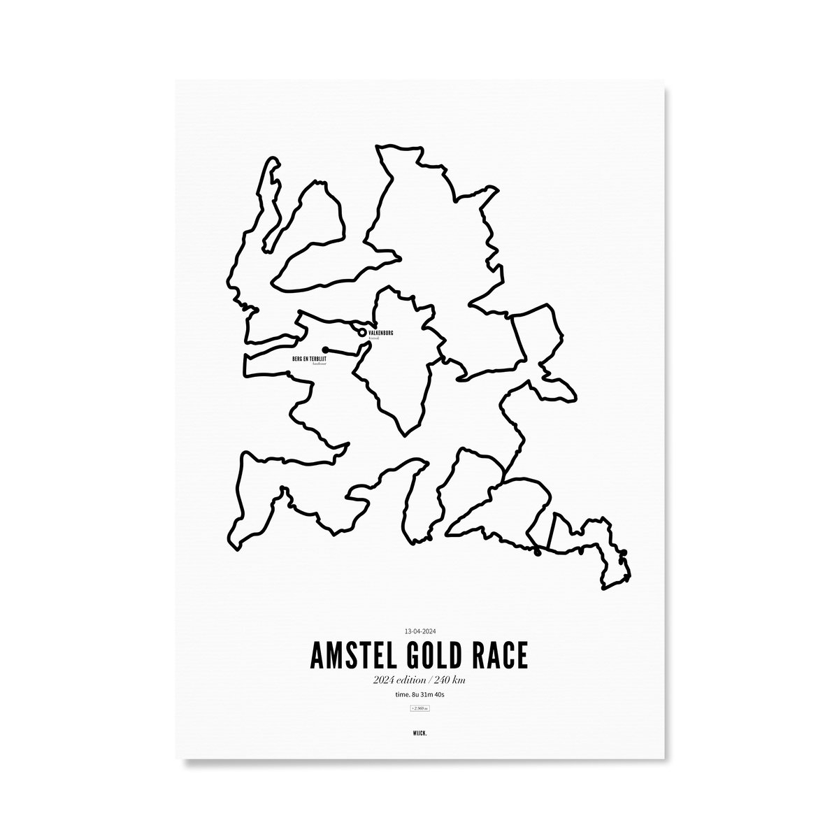 Poster of Amstel Gold Race 2024 - 240km | WIJCK.